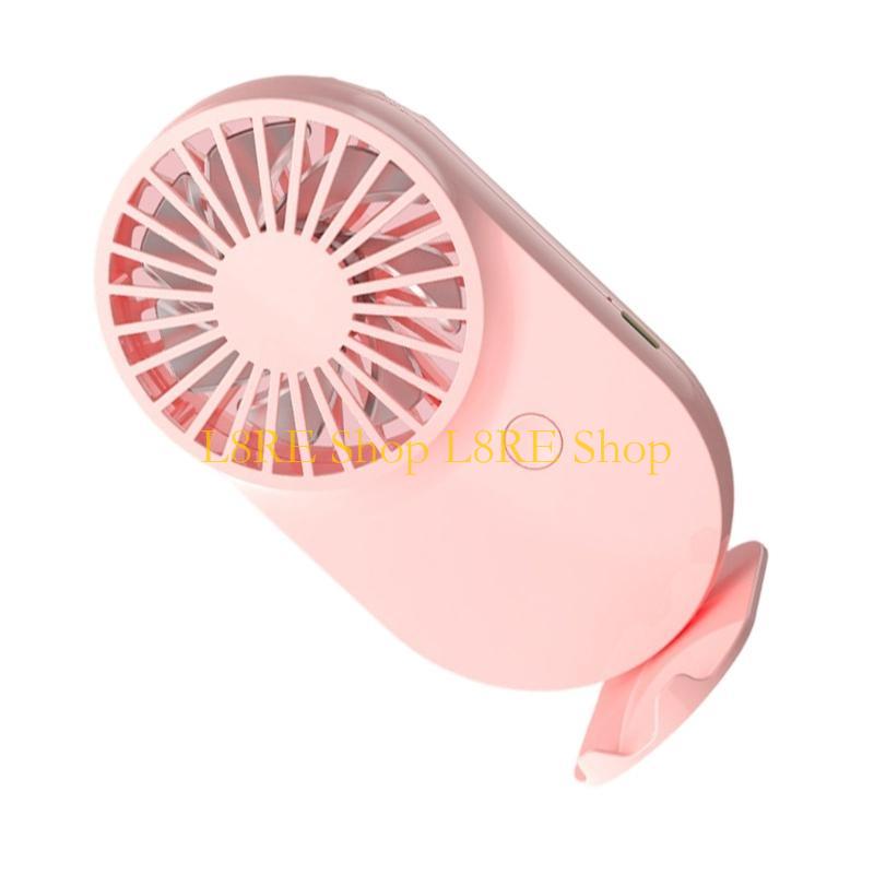 L8RE Quiet Fan Convenient USB Fan Lightweight Cooling Fan Camping Fan Handheld Fan ABS Office Fan Desk Fan for Everyday Use