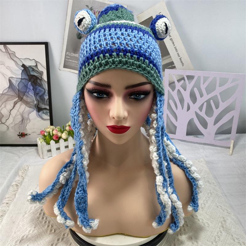 Cross-Border Adult Party Prank Crochet Octopus Hat