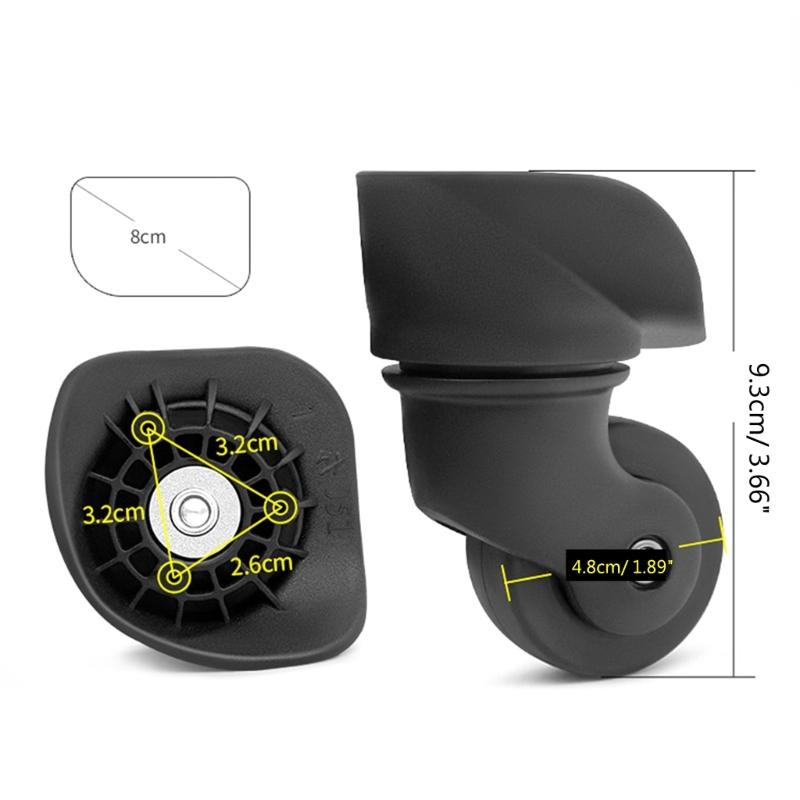 Upgrade Your Suitcase with Swivel Caster Replacement Wheels Smooth Rolling Bag Parts Accessories