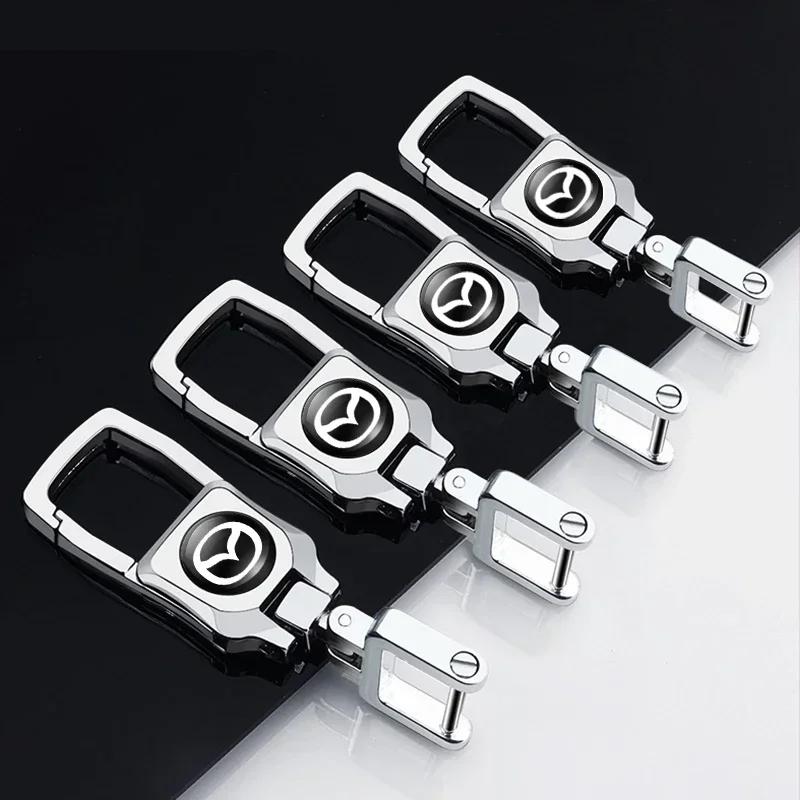 For Mazda Car Logo keychain Alloy Key chain key ring for Mazda 2 4 3 6 CX-5 CX3 CX7 CX9 Atenza Axela MX-5 RX8 RX7 323 car acesss