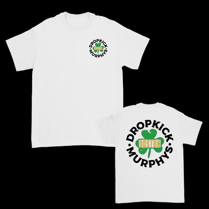 

Dropkick Murphy Boston Shamrock Badge T Shirt White Unisex S-5XL Unisex T-Shirt M