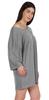 Inkmeso Solid Boyfriend T-Shirt Top For Women Loose Fit Long Sleep Shirt Tee