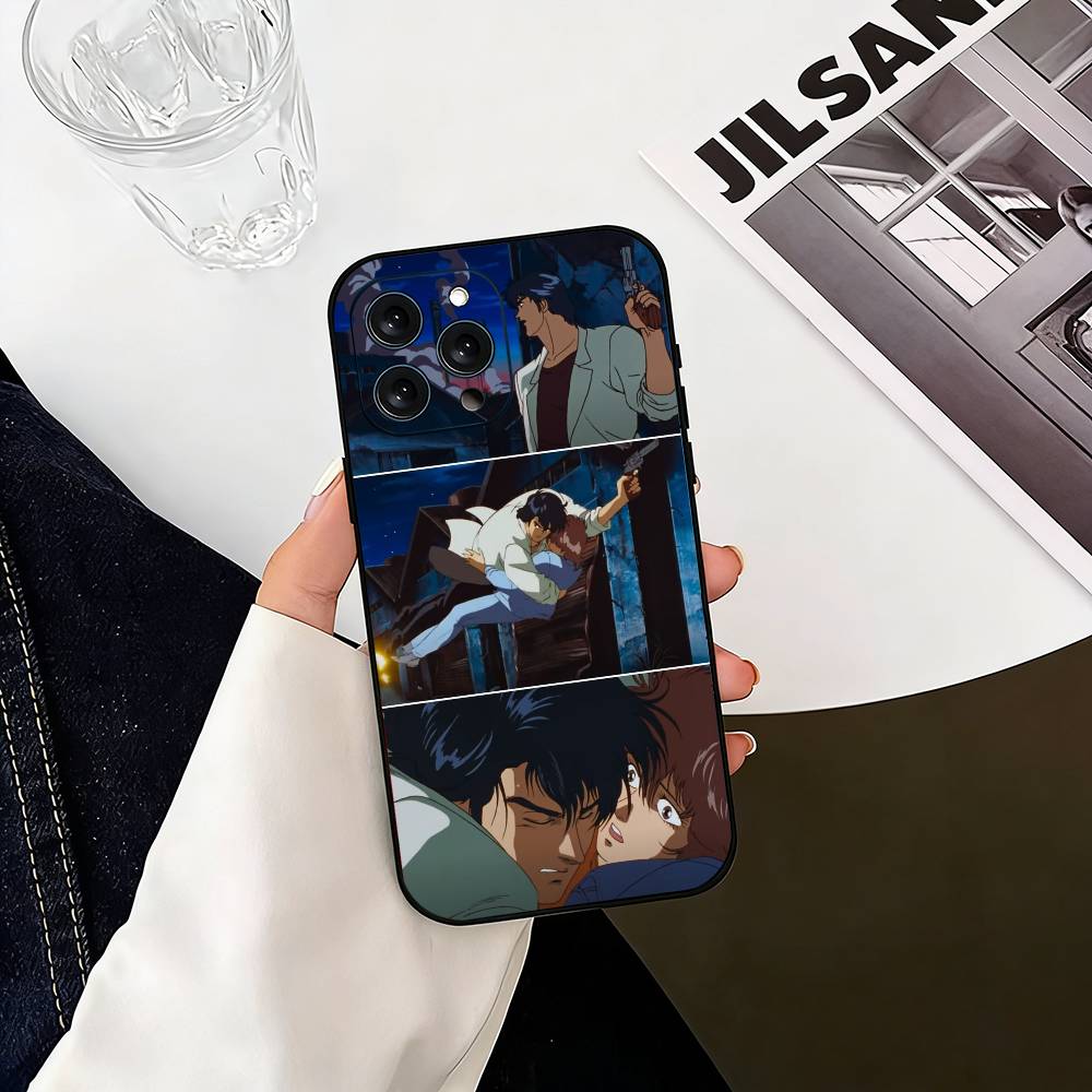 R-Retro City Hunter Comic  Phone Case Silicone Soft For IPhone 17 16 15 14 13 12 11 X XR Plus Pro Max Plus