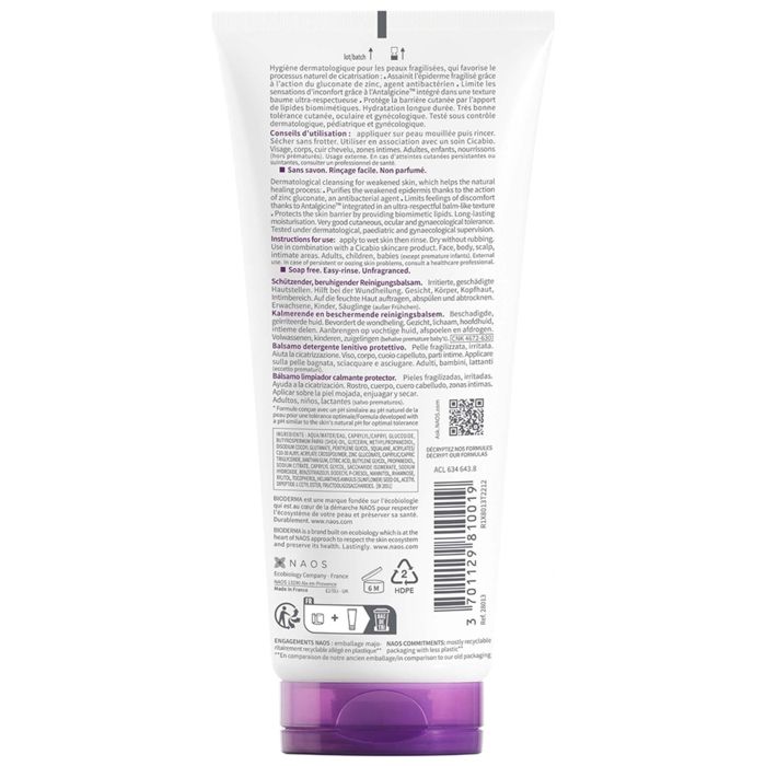Baume Lavant - BIODERMA - Cicabio - 200ml - Hypoallergénique - Soin d'hygiène dermatologique