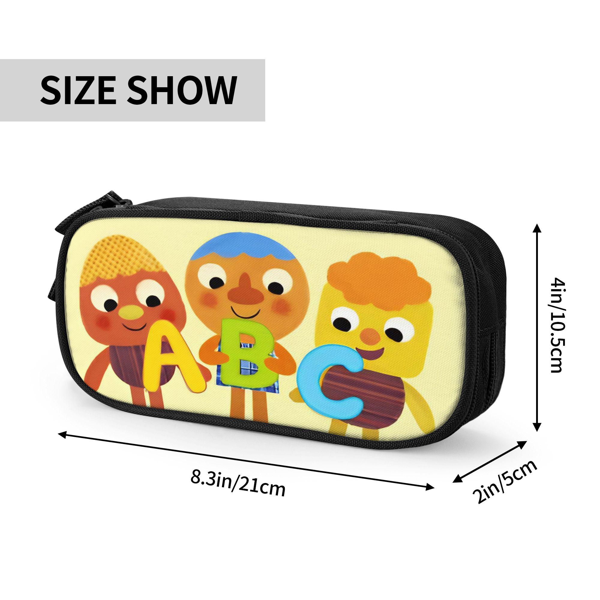 Moi! Noodle & Pals Boîte à Crayons Merch Grande Capacité Fournitures Scolaires Enfants Sac à Crayons Cadeau Surprise (black,One Size)