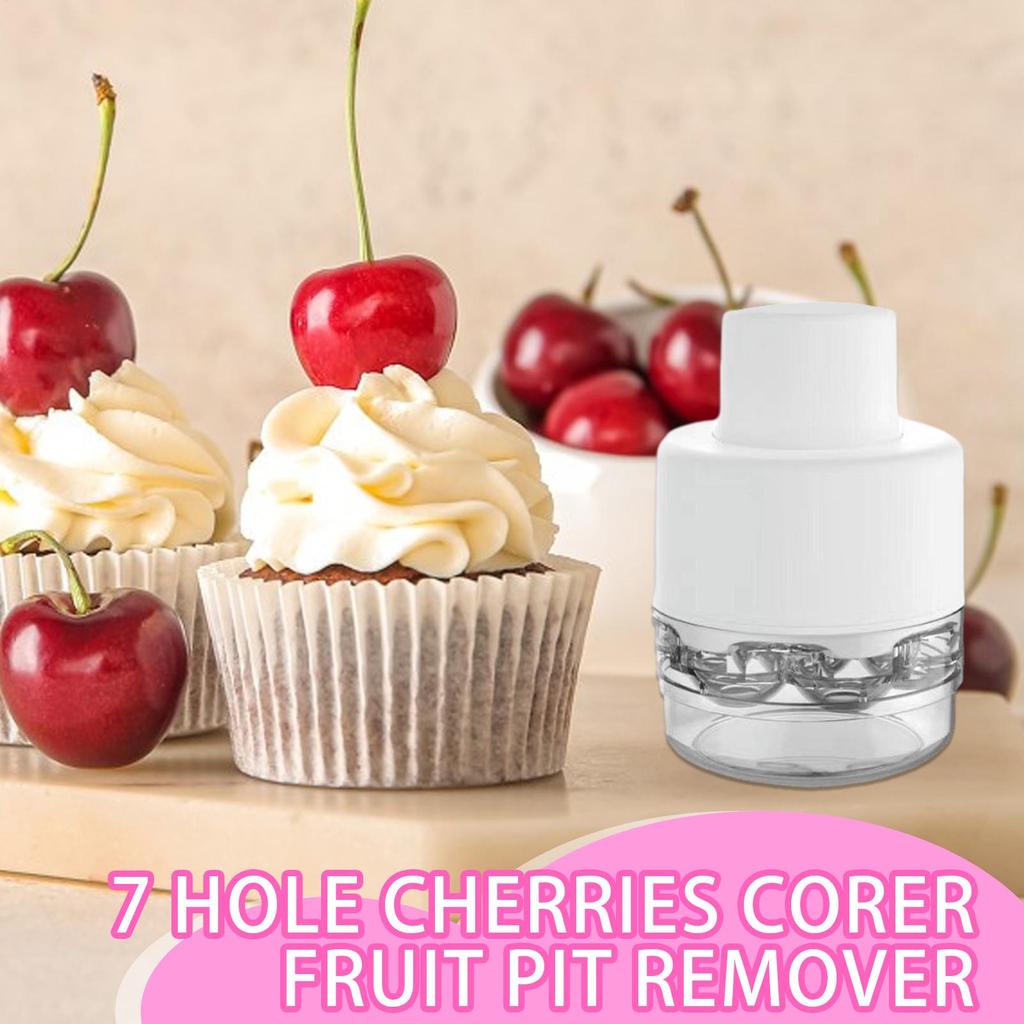 7-hole Cherry Pitter Olive Seed Squeeze Tool Stoner Remover Corer Pitter Stone Seed Remover Cherry Olive Pits Tools