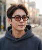 Peisyeon Black Oval Orange Lens Sunglasses 9017