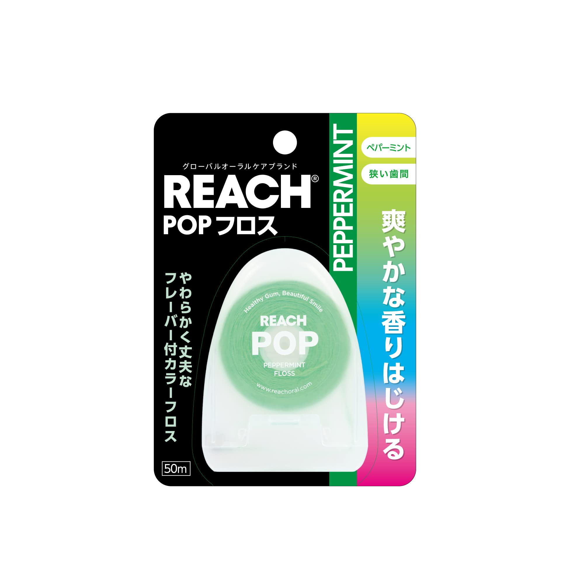 

Reach Pop Floss перечная мята 50м с воском