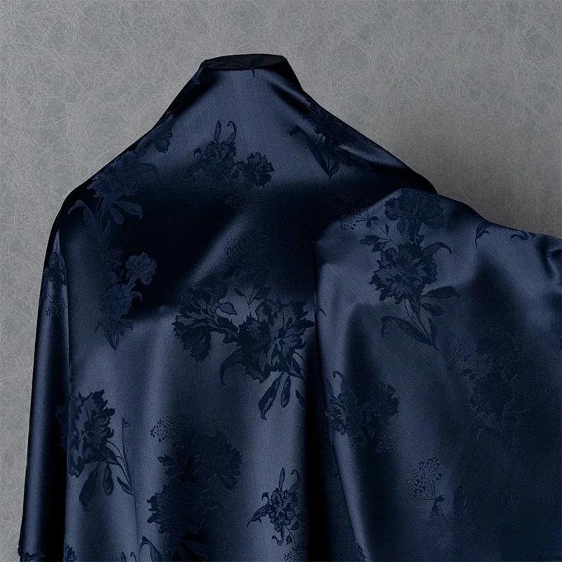 

100x150 см ацетатный атлас жаккардовая ткань рубашка шелковистая гладкая глянцевая оптовая продажа ткань для пошива одежды материал своими руками 100x150cm