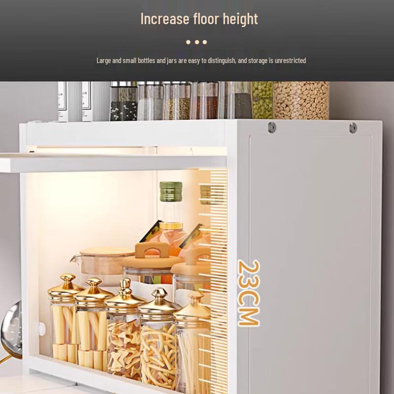 Εντοιχιζόμενο Ράφι Αποθήκευσης Κουζίνας με Πόρτες και Συρτάρια