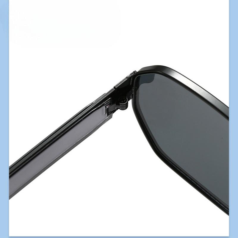 Non-polarized Women Square Metal Frame Sunglasses Male Retro Personality Simple Sun Glasses Fashion Comfortable Leisure Shades