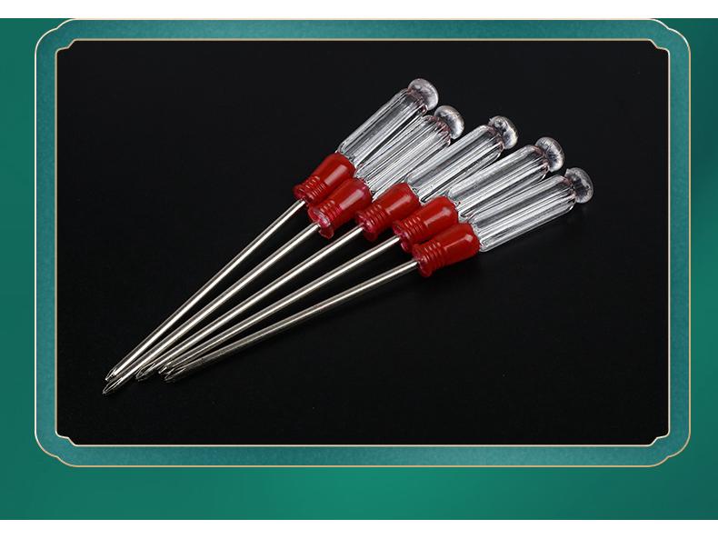 Clear Handle 3MM Mini Crystal Screwdriver - Cross and Flathead