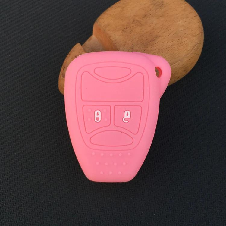 silicone rubber car key cover Case for JEEP Commander Grand Cherokee Liberty Wrangler Compass Patriot 2 button key
