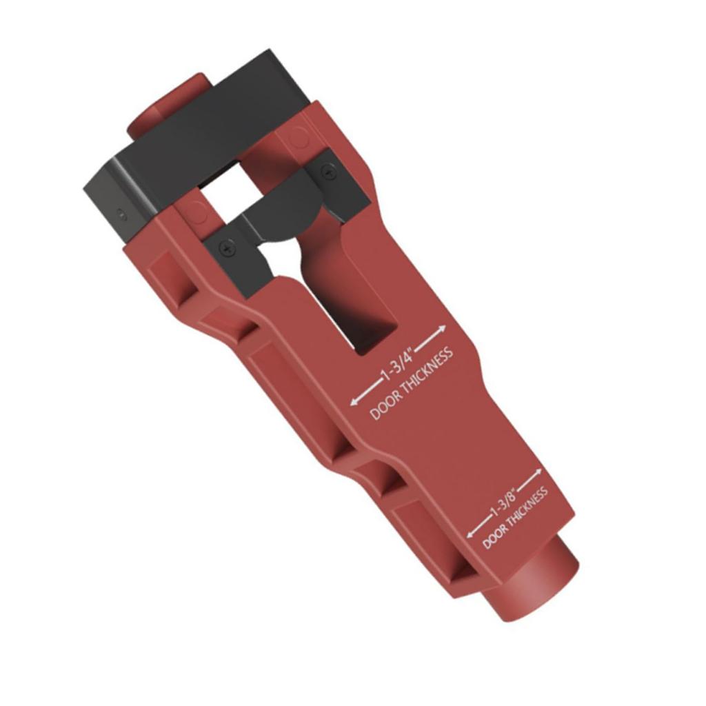 Door Latch Mortise Tool Aluminum Alloy Clean Accurate Cutting Door Latch Chiseling Tool for Thickness 1 3 4in to 1 3 8in
