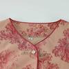 Elderly Women's Chinese Style Short Sleeve Shirt & Pants Set