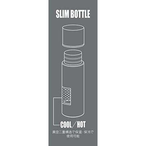 CAPTAIN STAG (CAPTAIN STAG) UE-3523 Double Stainless Steel Water Bottle, Direct Drinking, Vacuum Insulated, Keeps Hot or Cold, Slim, Ultra-Compact, 15