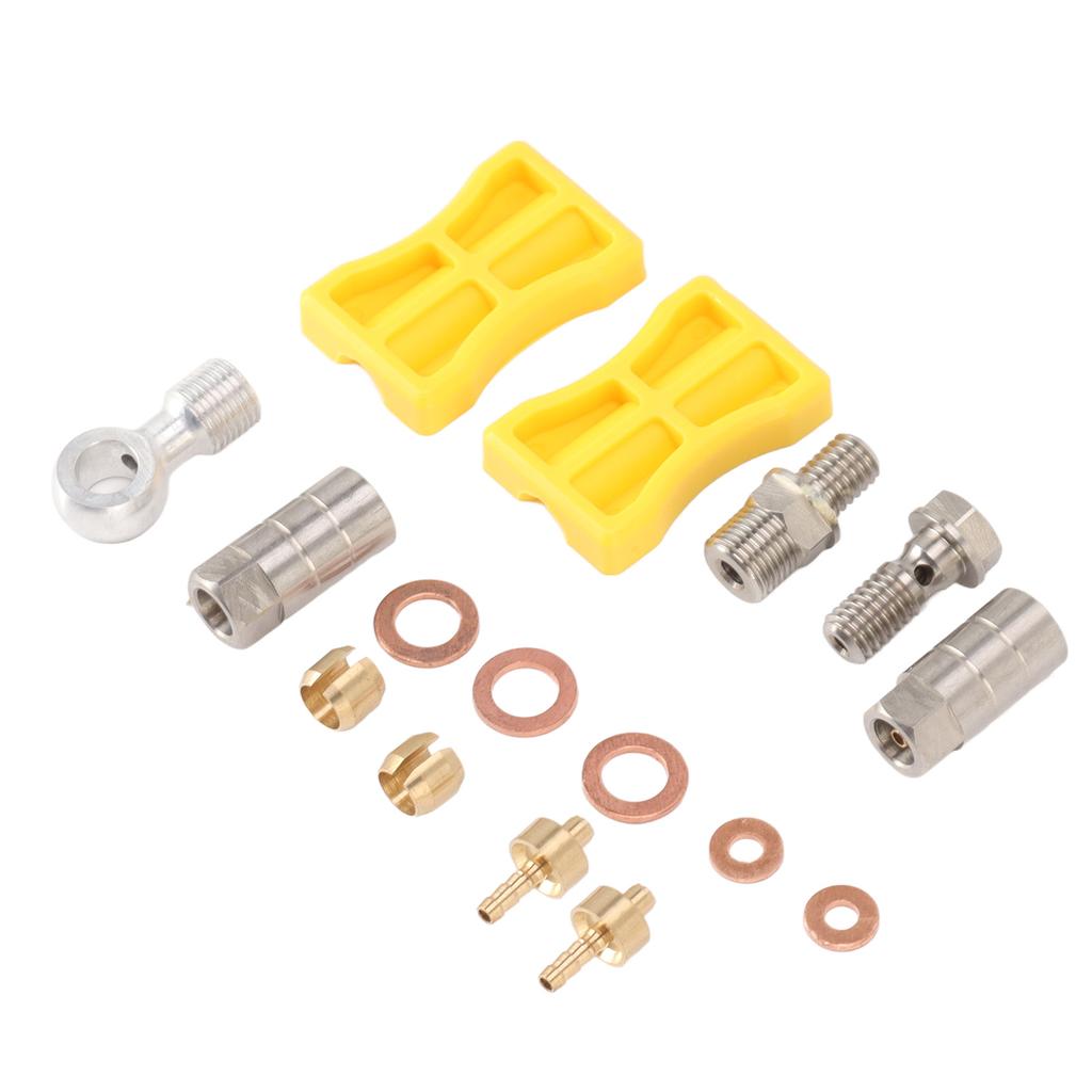 Bike Brake Hose Connector Aluminium Alloy Durable Easy Installation Hydraulic Bike Brake Hose Set for Hope
