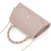 Fashion Pure Color Evening Bag Rhinestones Large Capacity Clutch Bag Women Handbag For Wedding Party