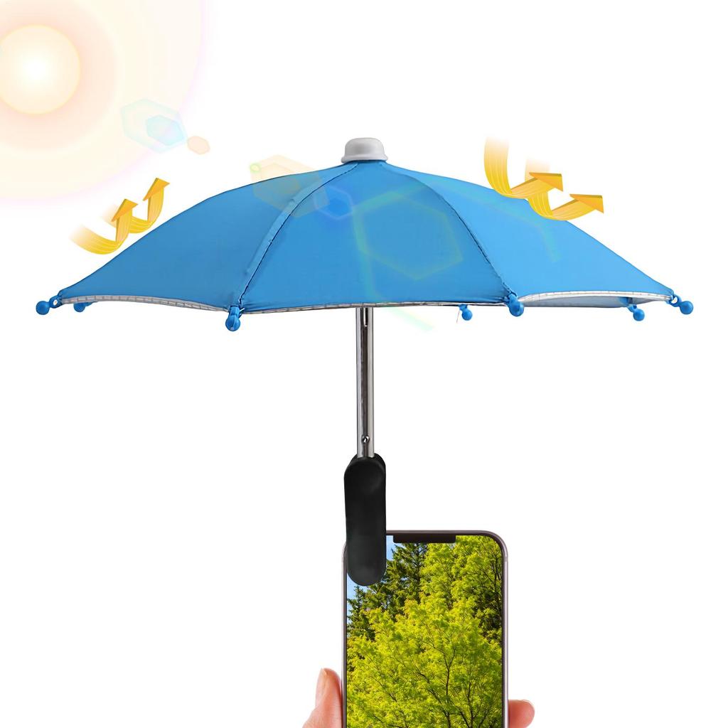 Phone Umbrella Sun Mobile Phone Clip on Sun Visor Glare Blocking Cellphone Accessories Lightweight Travel Supplies for Outdoor