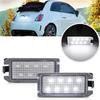 2 szt. LEDowe Lampki Tablicy Rejestracyjnej Lampka Numeru do Fiat 500 Dodge Viper J'eep Grand Cherokee Zasilane przez Wysokiej Mocy LED SMD Ksenonowy Biały Bez Błędów