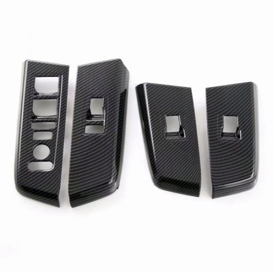 For Honda CR-V CRV 2023-24 Carbon Fiber ABS Window Lift Panel Switch Cover Trim
