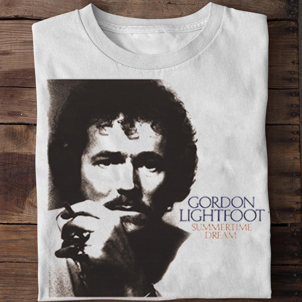 Gordon Lightfoot Summertime Dream Album White All Size Shirt FA893 Unisex T-Shirt M