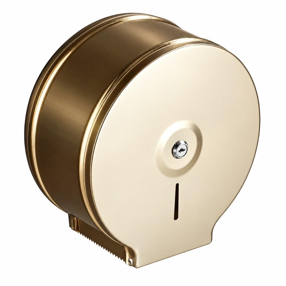 Stainless Steel Toilet Paper Holder Brushed Finish Bath Tissue Dispenser  For Home Use