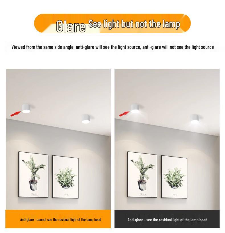 Waterproof LED Surface-Mounted Ceiling Spotlight for Indoor & Outdoor Use