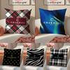 Spiral Pattern Design Charriol Pillow Case Comfort Sofa Bed Silky Elegant Invisible Zipper Decorative Cushion Cover