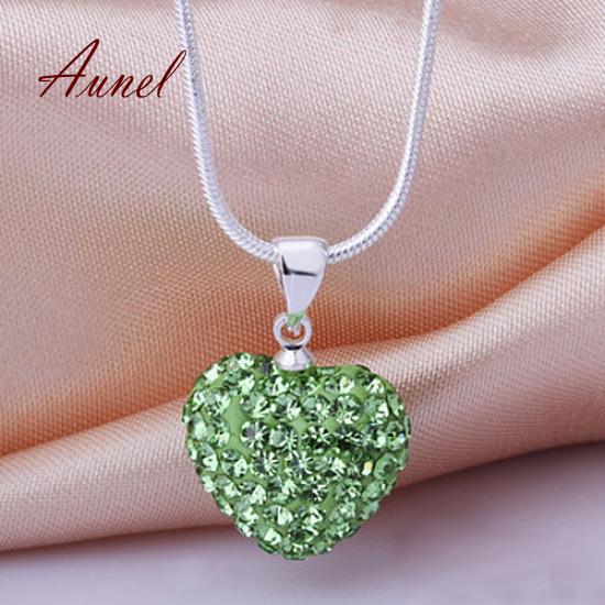 Smart Love Heart Pendant Choker Chain Necklace Jewelry