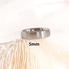 Brushed Titanium Steel Women's Ring with 18K Gold Accents - Modern Cold Style for Couples