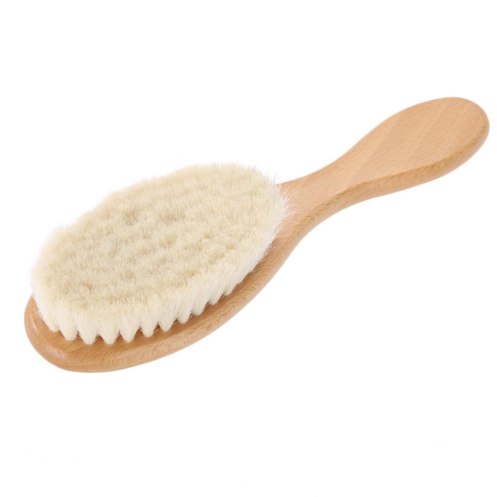 Soft Oil Head Brush Wooden Handle Hair Styling Brush Scalp Grooming Hair Cleaning Brush  Home Use