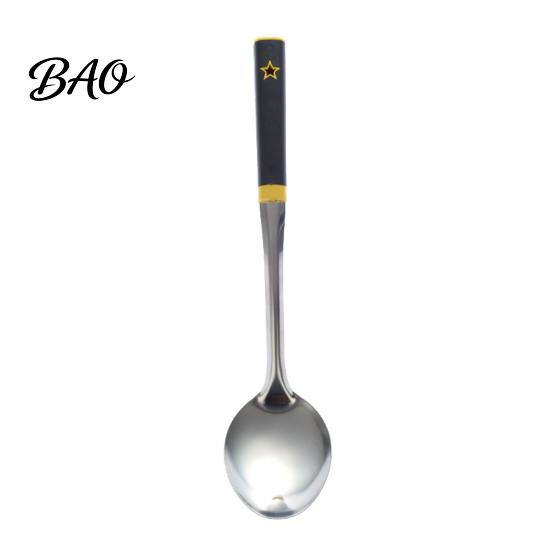 Multipurpose Cooking Spoons Stainless Steel Kitchen Utensil, Spatula Ladle Slotted Turner Rice Spoon, Ergonomic Handle Utensil Heat-Resistant