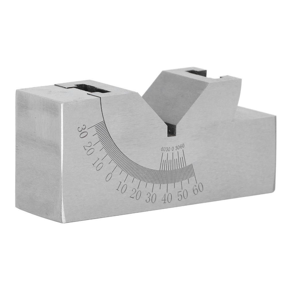 Alloy Steel Material Angle V Block 0-60° Range Adjustable Angle Block For Lathe Machine