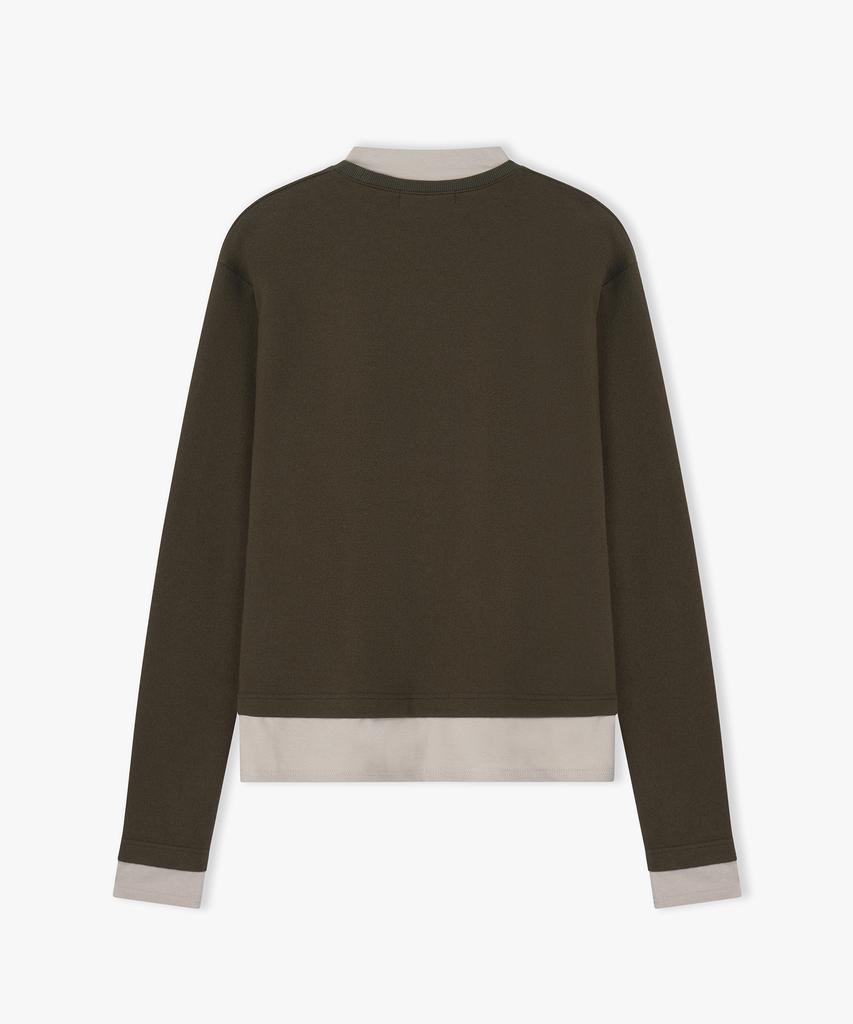 Peullojeulum Layered Long Sleeve Khaki