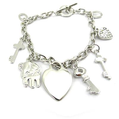 [J6937] - Silver 'Choregraphy of Happiness' Designer Bracelet
