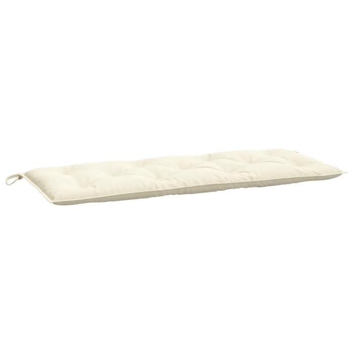 VidaXL Garden Bench Cushion, Bench Cover with String Ties, Waterproof Outdoor Cushion, Cream 120x50x7 Cm 361585