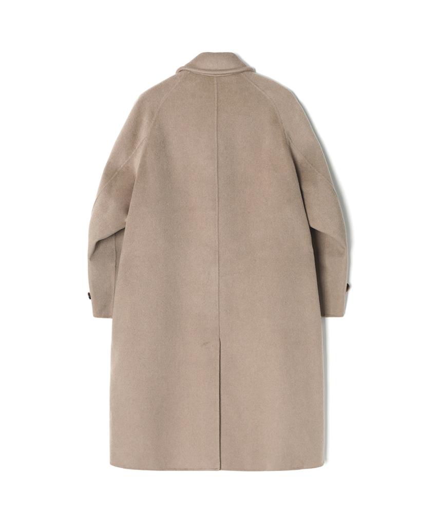 Adhoc Unisex Semi-Over Balmacaan Coat (Dk-Beige) (Hbahca1)