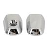Pair of Chrome Front Door Out Side Handle Cover 5716A065 Exterior Door Handle Cap with Key Hole for
