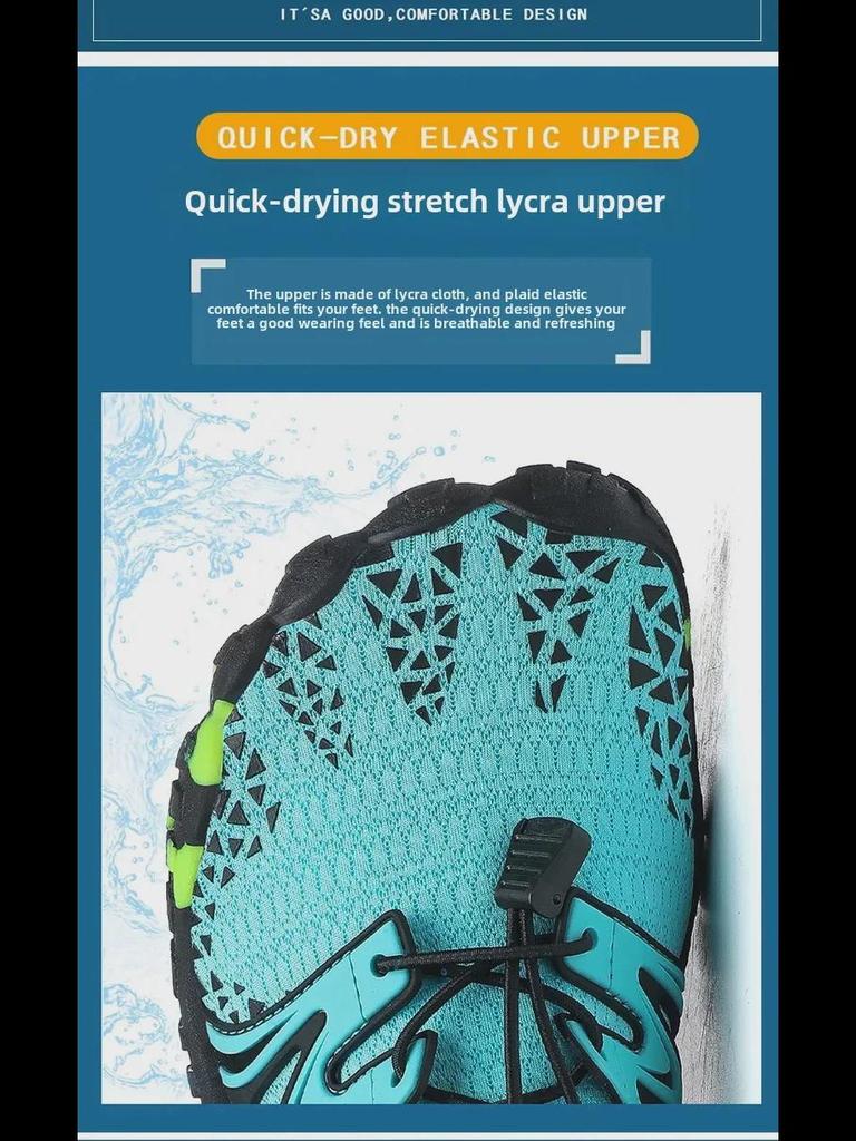 Unisex Outdoor Five-Finger Wading and Trail Shoes for Water Sports, Beach, Hiking, and Fishing