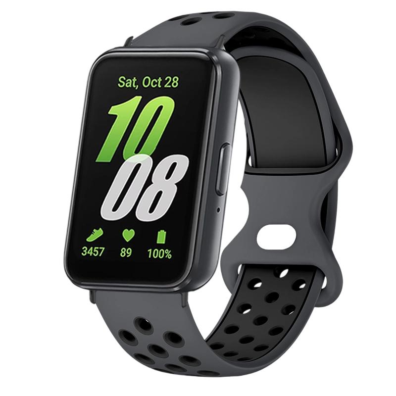 Two Tone Strap for Samsung Galaxy Watch Fit3 Breathable Round Hole Band Suitable for Samsung Galaxy Watch Fit3 Smartwatch Correa