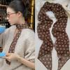 Brown Polka Dot Silk Scarf: Versatile 2025 Hair Tie & Neck Wrap Accessory