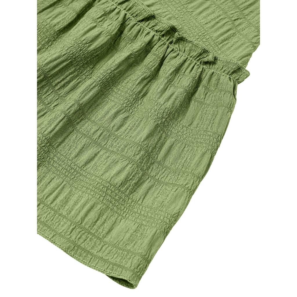 GMXIA Damenmode Sommer Frühling Einfarbiger Druck Ärmellose Hosenträger Hohe Taille Freizeitkleider