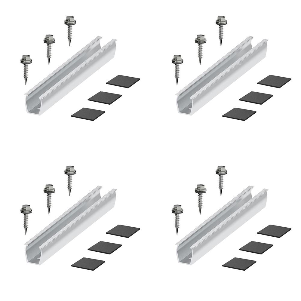 Optimize The Performance Of Your PV System With Solar Panel Bracket Fastening Balcony Power Plant Rail Enhanced Stability