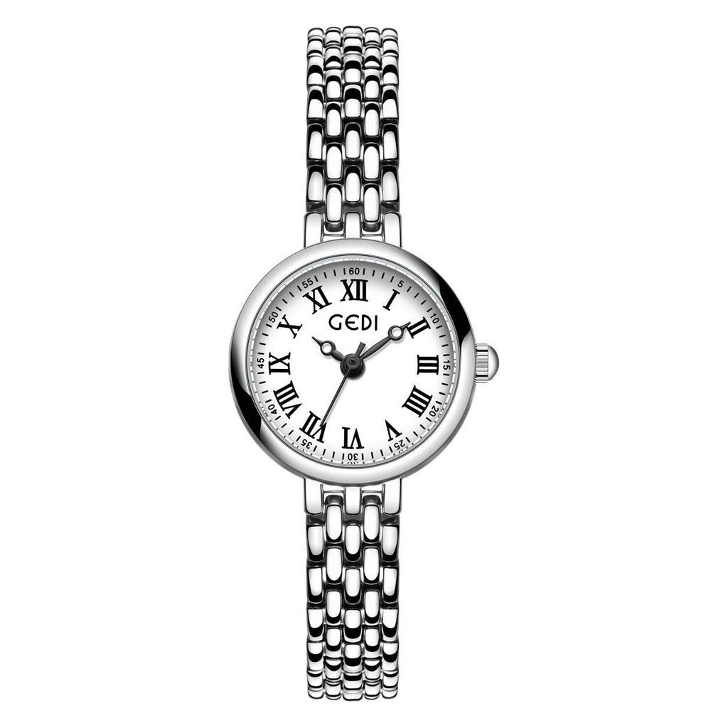Small And Exquisite Retro Roman Temperament Steel Belt Women'S Watch Niche High-Value Waterproof Quartz Watch