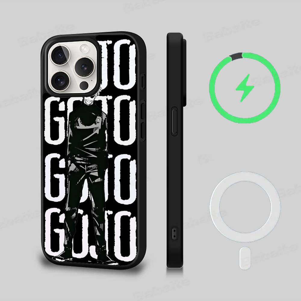 Hot Selling Gojo Satoru For Magesafe Magnetic Wireless Phone Case For IPhone 17 Pro Max Air 13 12 Mini 16 15 14 11