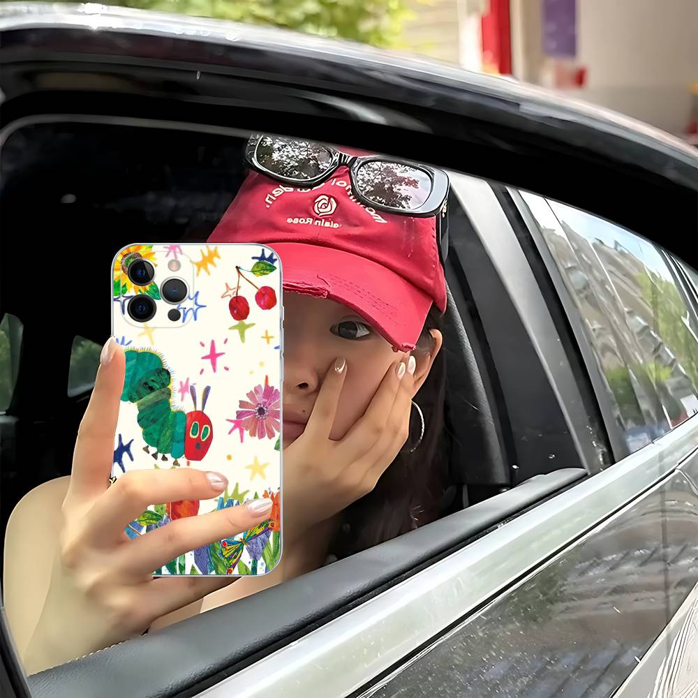 The Very Hungry Caterpillar Fit For IPhone 16 15 Promax Phone Case IPhone 14 11 12 High End 13 Pro Silicone