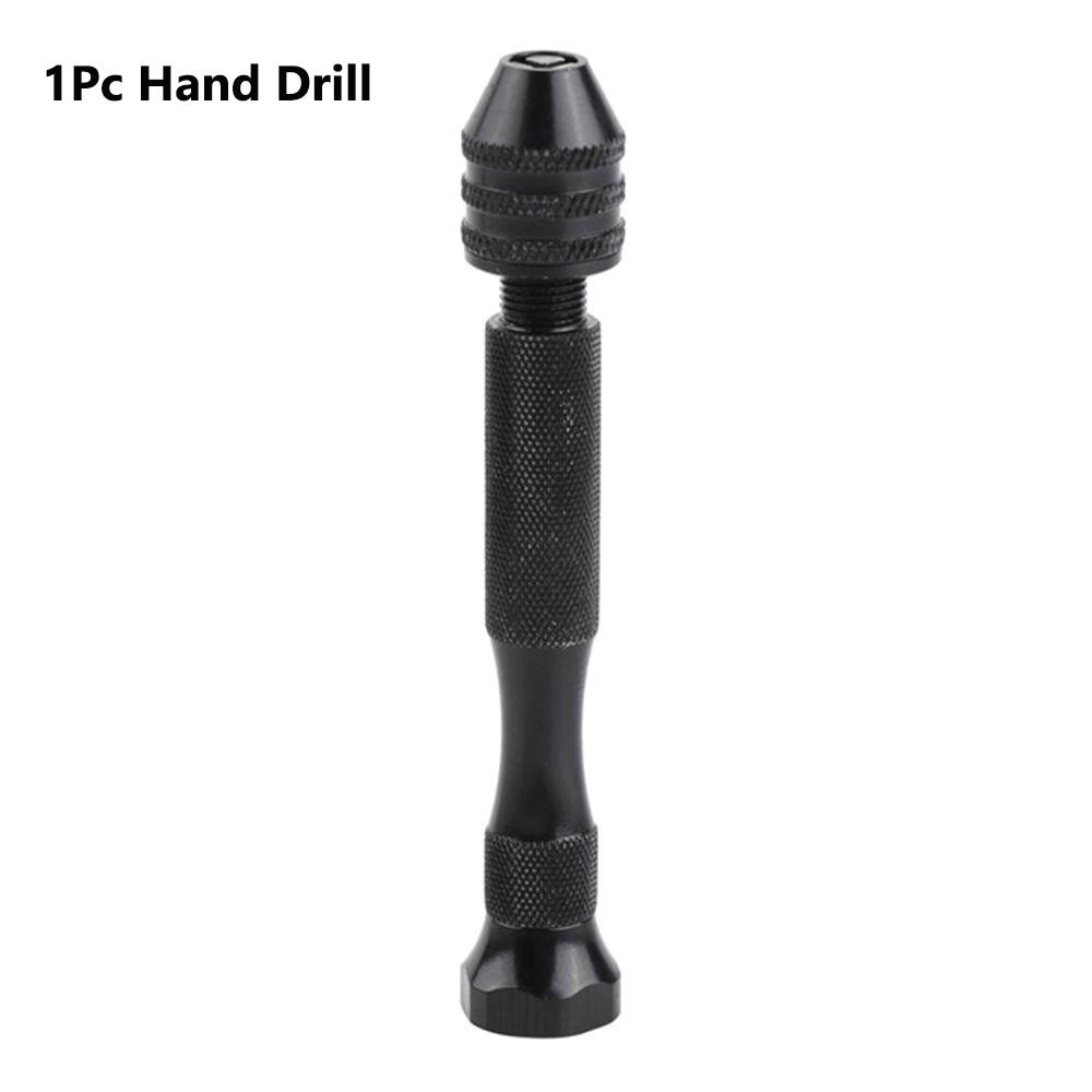 Adjustable Manual Hand Drill With Keyless Chuck Mini Micro Aluminum Hand Drill HSS Steel Twist Drill Bit Resin Mold Tools