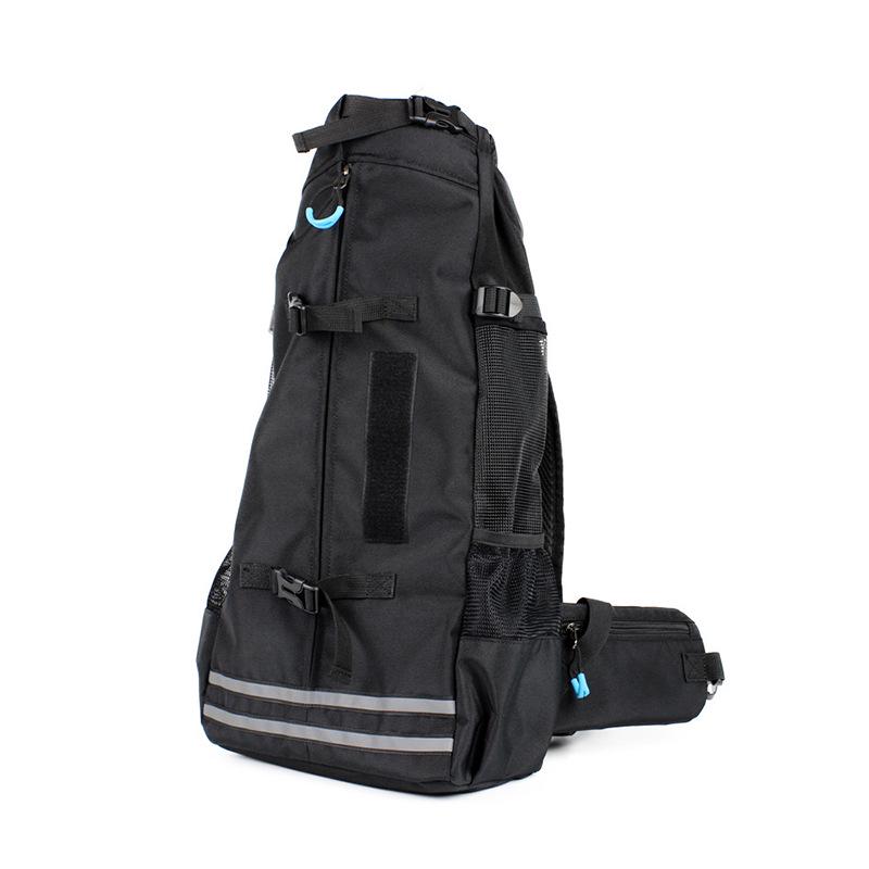 

French Bulldog Shiba Inu Foldable Dog Backpack for Outdoor Travel Medium чёрный