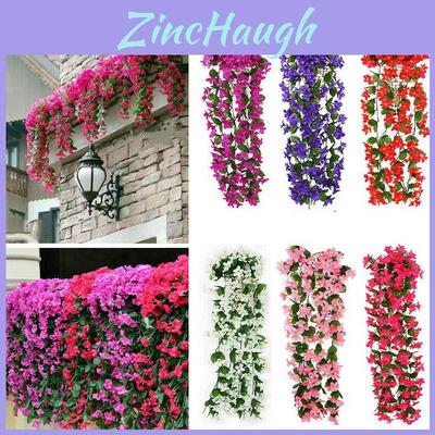 Lifelike Artificial Fake Hanging Flowers Vine Plant For Home And Garden Decor